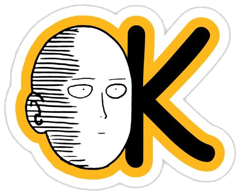 One Punch Man Sticker #001