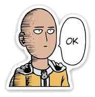 One Punch Man Sticker #003
