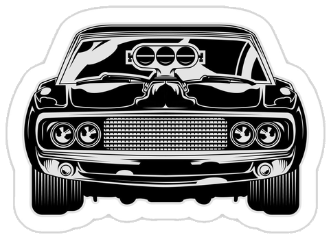 Classic Muscle Car Sticker #001