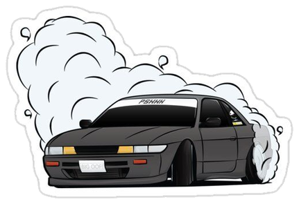 Drift Car Sticker #001