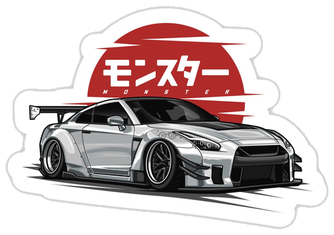Nissan GT-R Sticker #002