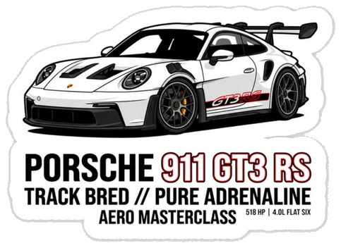 Porsche 911 GT3 RS Sticker #001