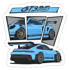 Porsche GT3 RS Sticker #001
