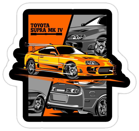 Toyota Supra Sticker #001