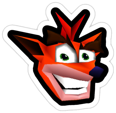 Crash Bandicoot Sticker #001