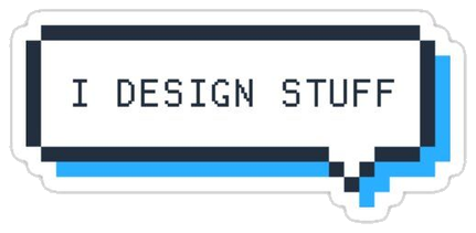 I DESIGN STUFF Sticker #001
