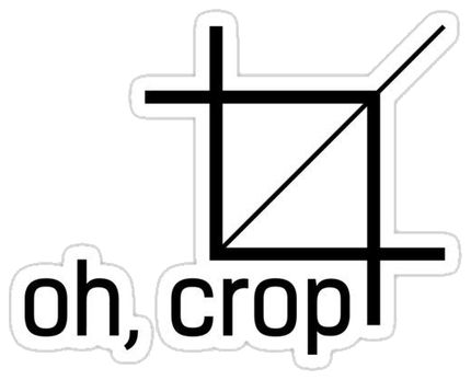 oh, crop Sticker #001