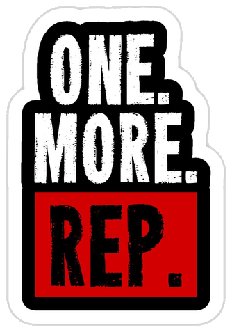 One More Rep Sticker #001