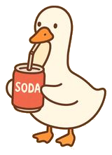 Soda Duck Sticker #001