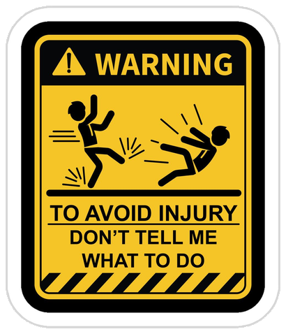 Warning Sticker #002