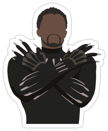 Black Panther Sticker #002
