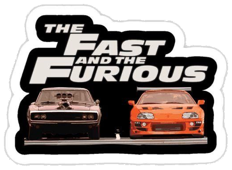 Fast and Furious Sticker #001