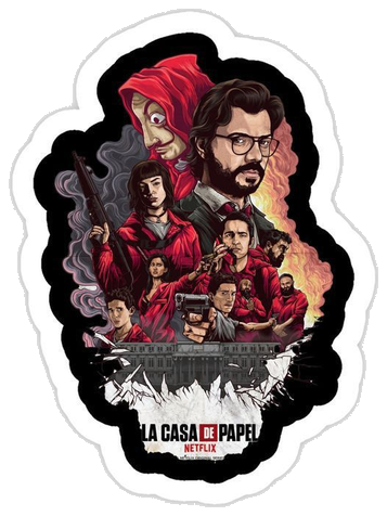 La Casa de Papel Sticker #001