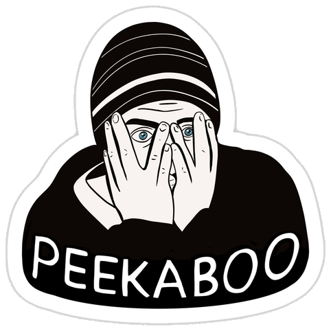 Peekaboo Sticker #001