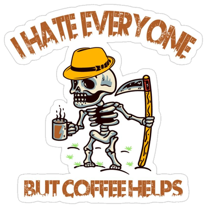 Hate Everyone Sticker #001