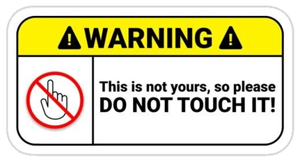 Warning Sticker #001